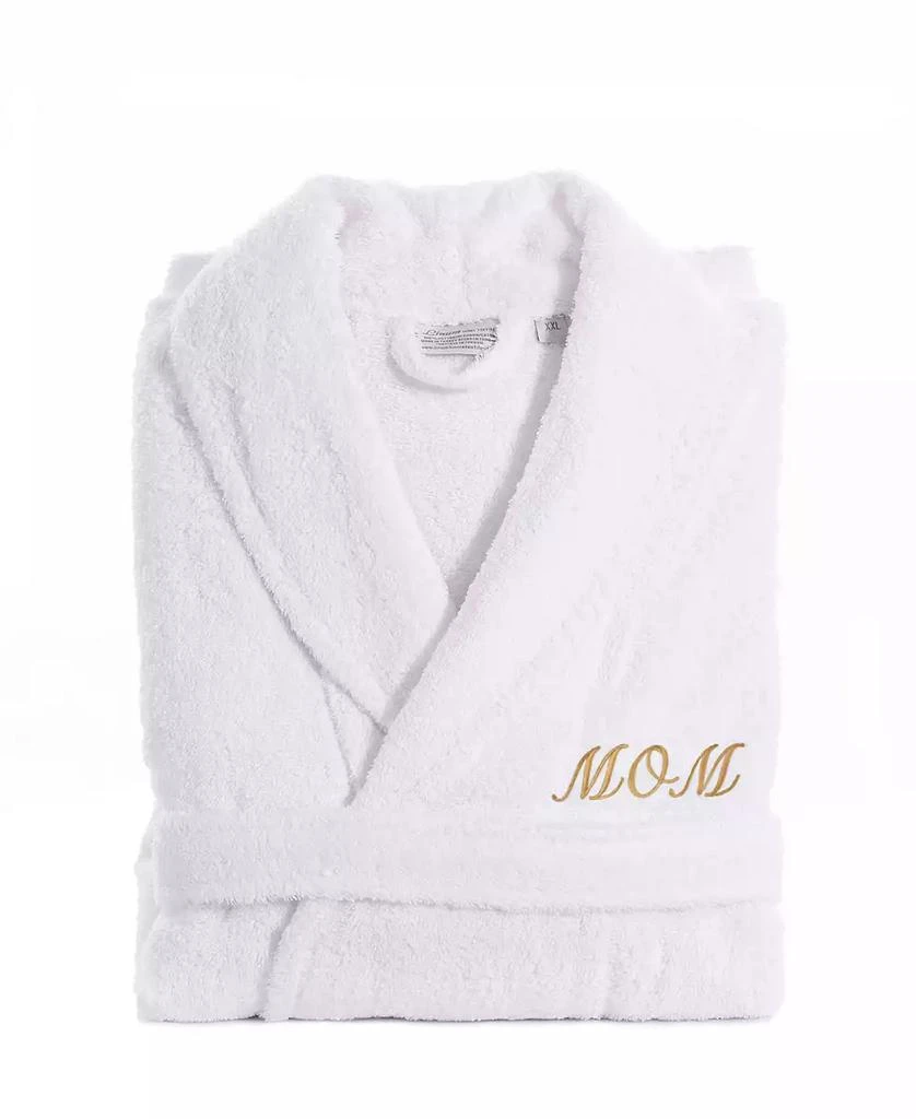 Linum Home Textiles Terry Bathrobe Embroidered with "Mom" 2