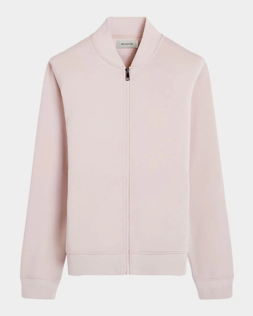 BUGATCHI Men's Soft Touch Knit Full-Zip Bomber Jacket 1