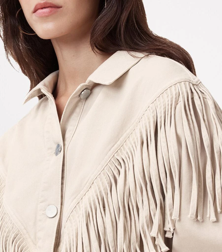 ALL SAINTS Cotton Fringe Marlene Jacket 9
