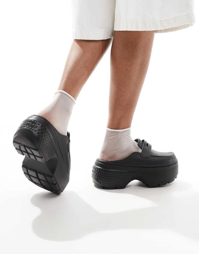 Crocs Crocs Unisex Stomp loafer in black 4