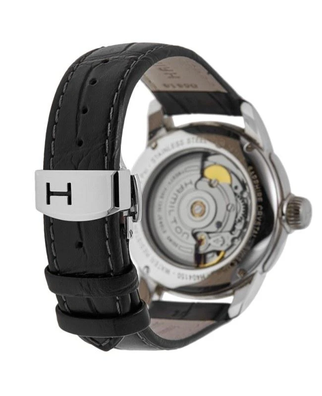 Hamilton Hamilton American Classic Railroad Auto Black Dial Leather Strap Unisex Watch H40415735 4