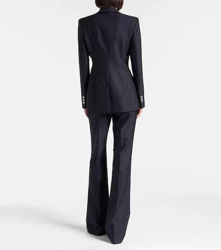 Versace Pinstripe virgin wool blazer 3
