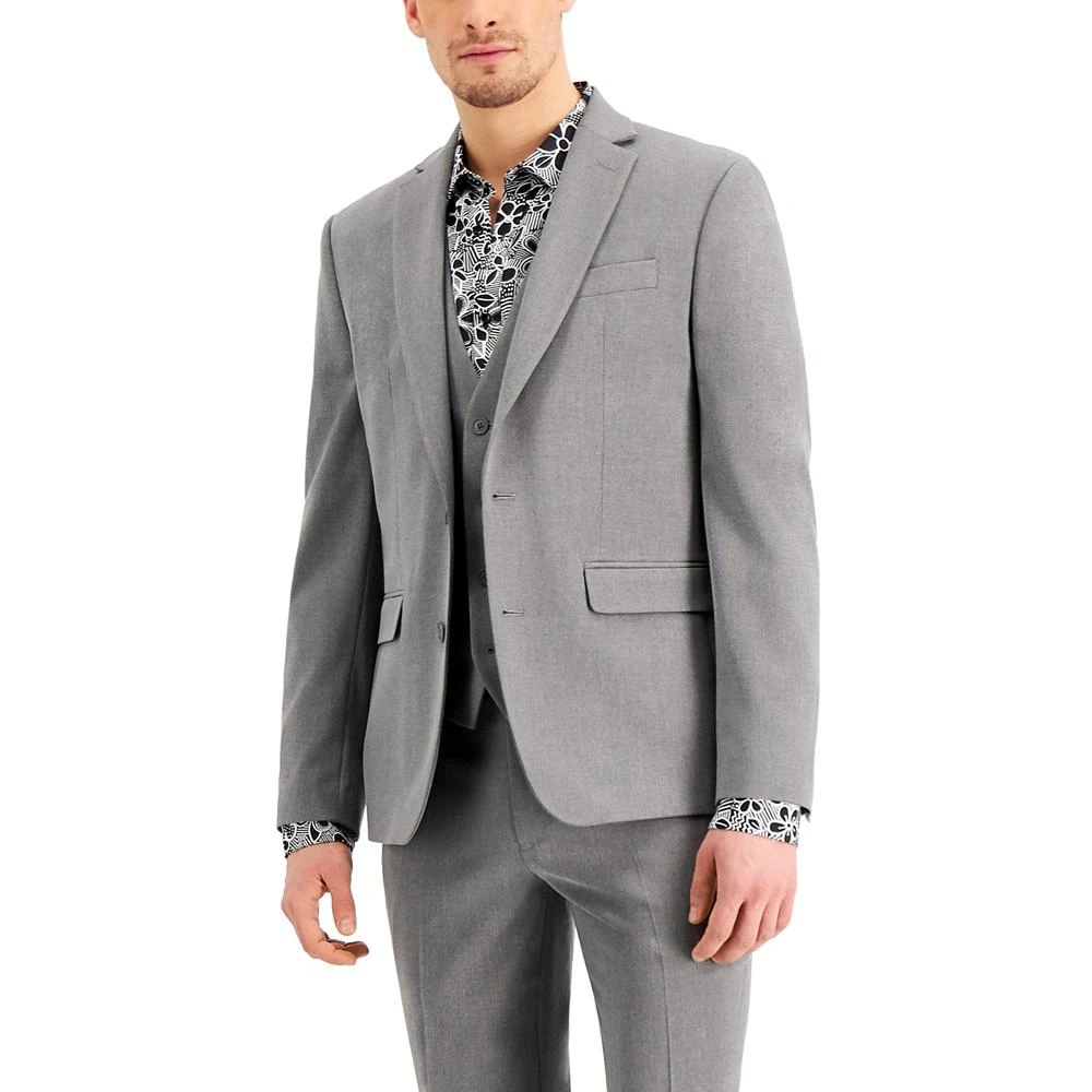 INC International Men's Slim-Fit Gray Solid Suit Jacket, Created for Macy's 1