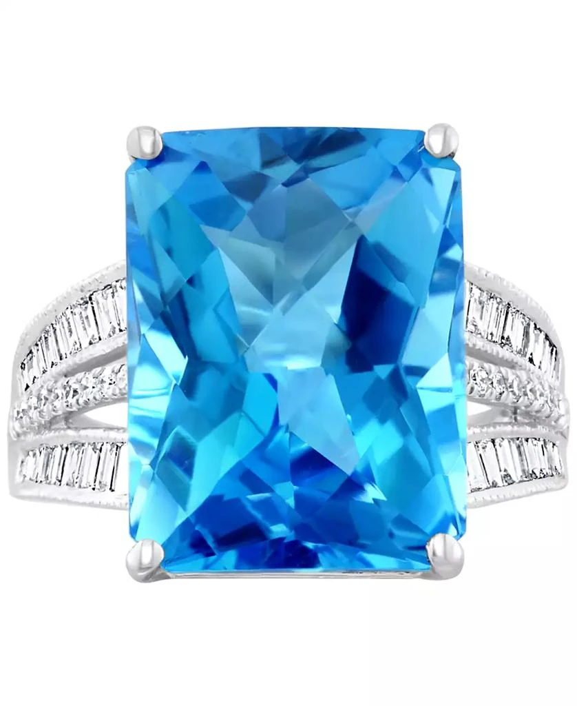 Effy EFFY® Pink Amethyst (15-1/2 ct. t.w.) & Diamond (3/8 ct. t.w.) Ring in 14k Gold (Also available in Green Quartz, Citrine, Swiss Blue Topaz and London Blue Topaz) 3