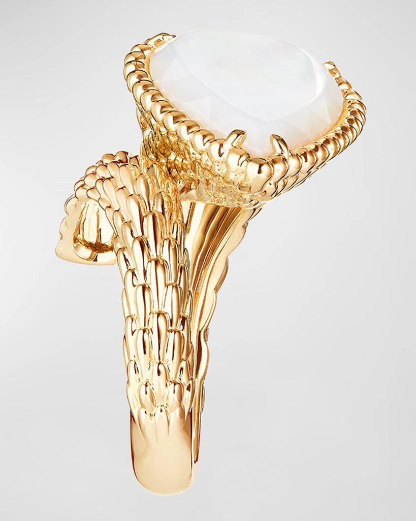 Boucheron Serpent Boheme 18K Yellow Gold Mother-of-Pearl Ring 3