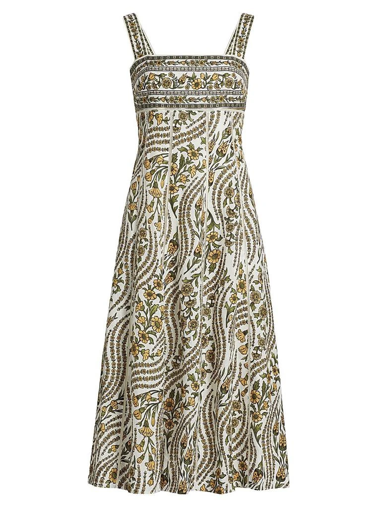 VERONICA BEARD Rye Floral Linen Dress 1