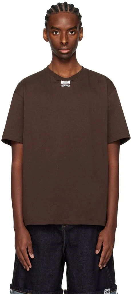 ADER error Brown Patch T-Shirt 1