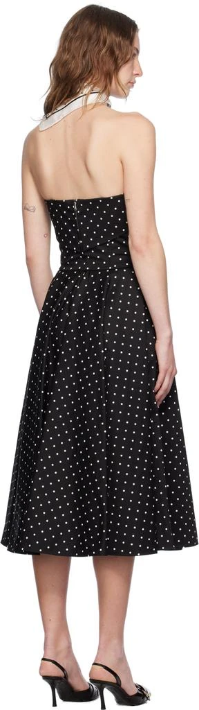 Dolce & Gabbana Black Polka Dot Midi Dress 3