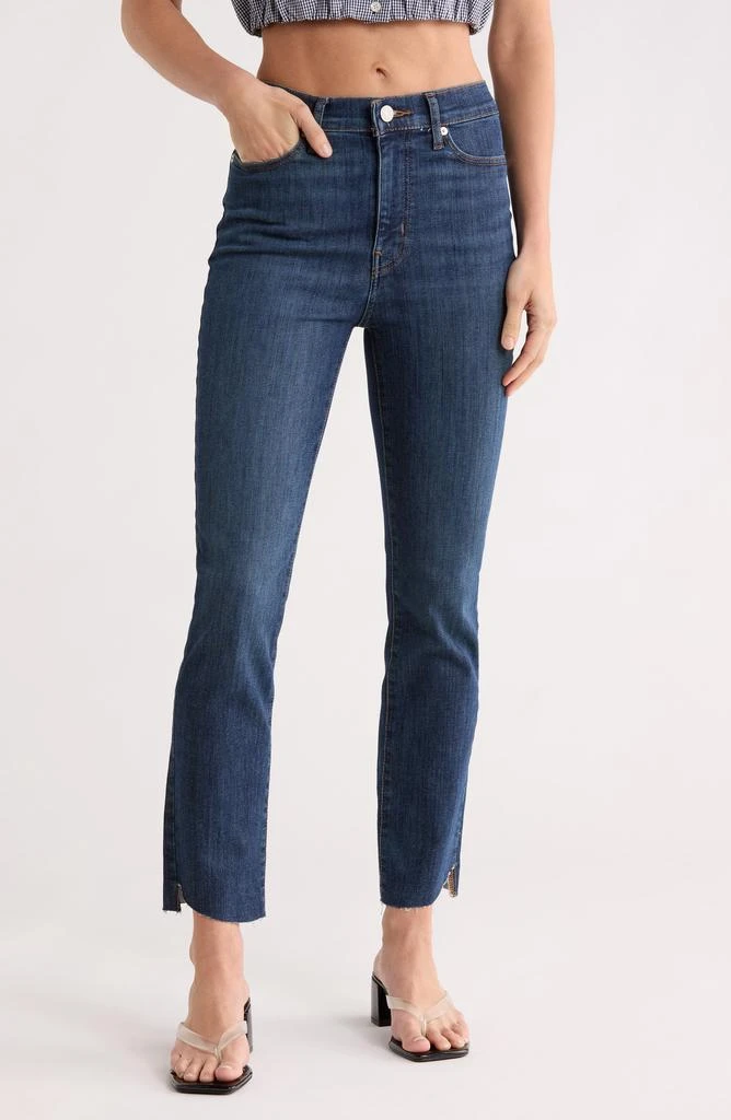 FRAME High Waist Step Hem Straight Leg Jeans