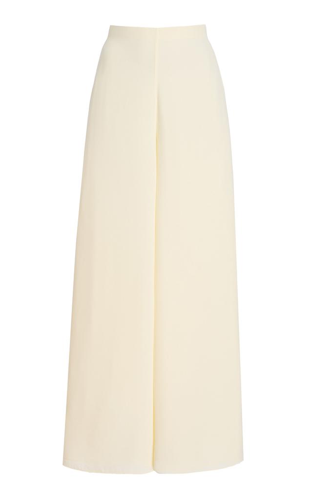 Alexis Alexis - Verio Wide-Leg Crepe Pants - Ivory - L - Moda Operandi