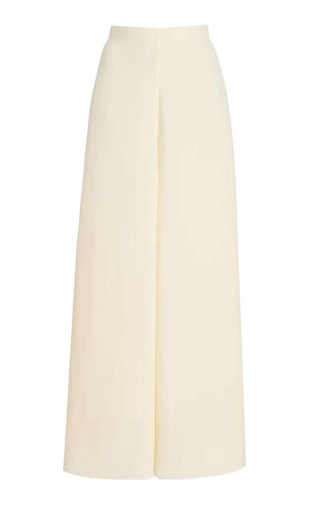Alexis Alexis - Verio Wide-Leg Crepe Pants - Ivory - M - Moda Operandi 1