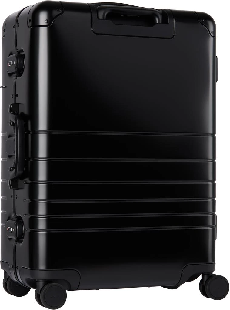 Monos Black Aluminum Check-In Medium Suitcase 3