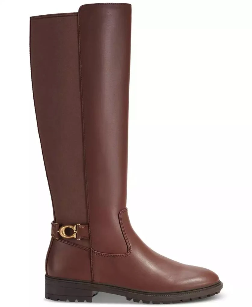 Coach Women's Faith Knee High Lug Sole Riding Boots 2