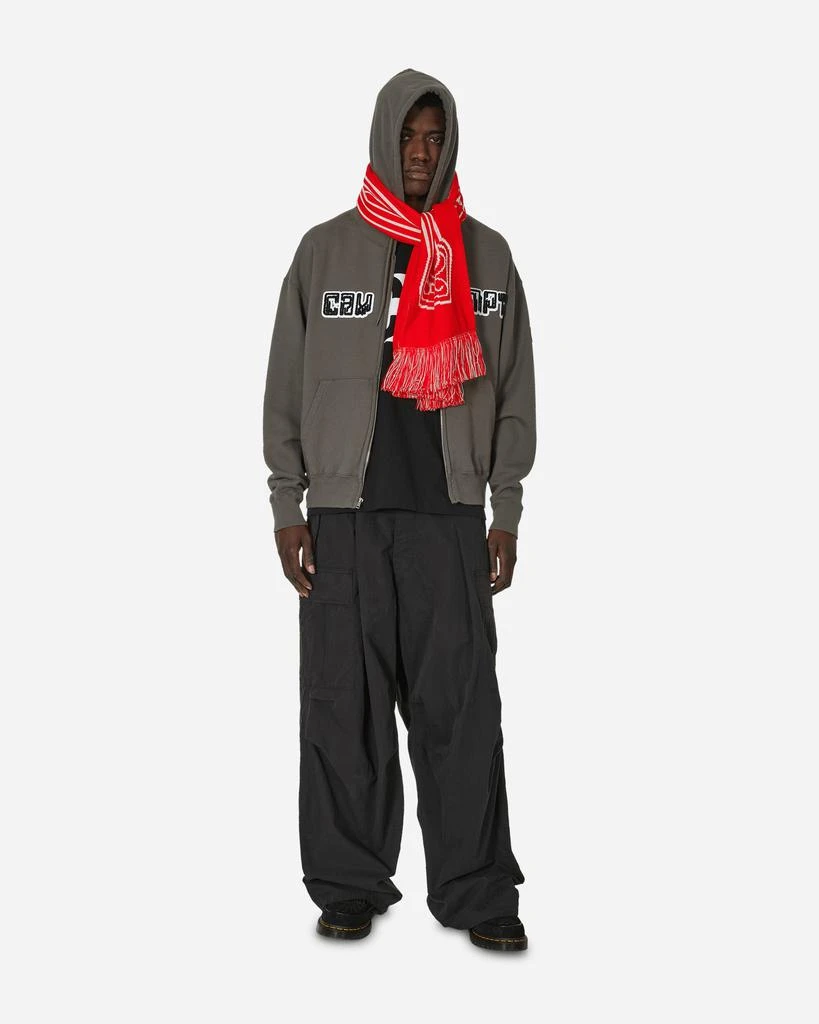 Cav Empt Logo Embroidery Zip Hoodie Charcoal 4