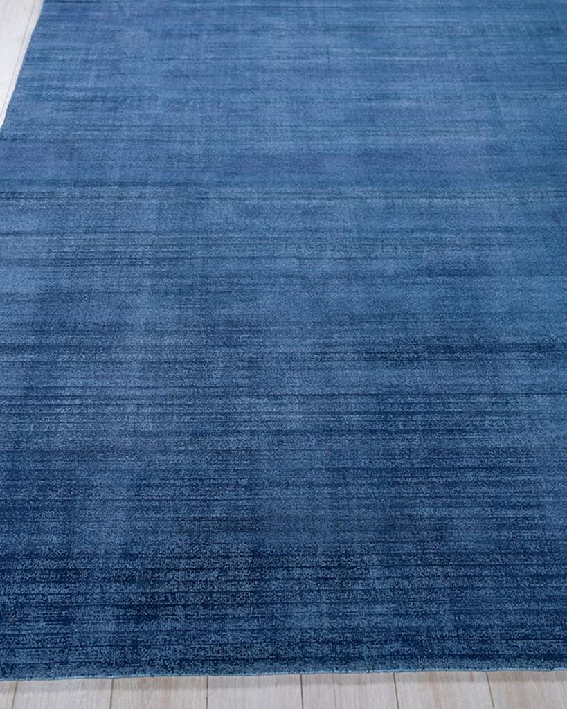 Exquisite Rugs Martelli Modern Hand-Loomed Navy Rug, 4' x 6'