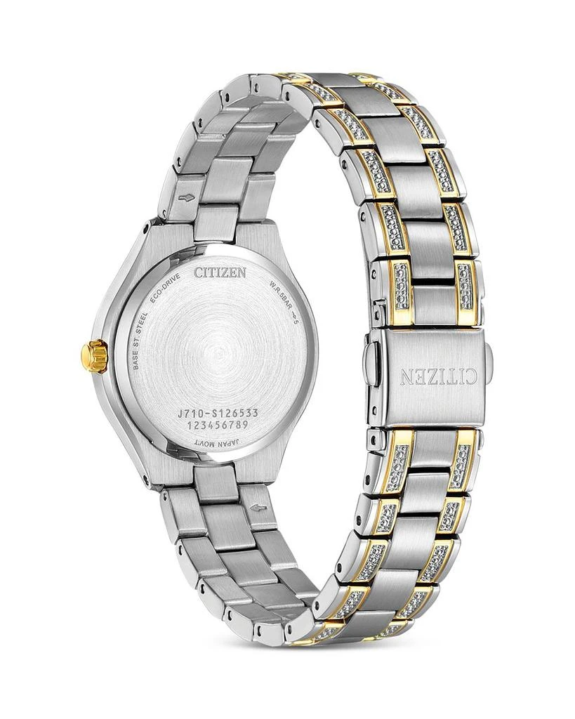 Citizen Women
s Crystal-Accent Stainless Steel Bracelet Watch, 30mm 4