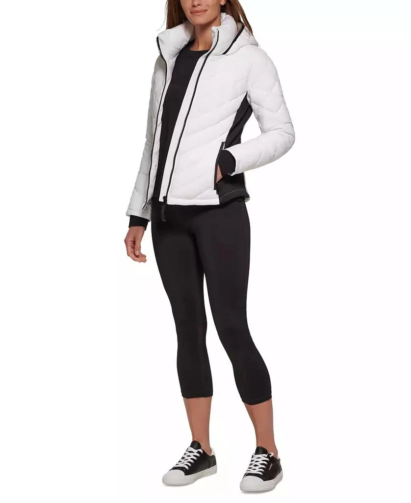 Calvin Klein Womens Side-Panel Hooded Packable Puffer Coat, Created for Macys 5
