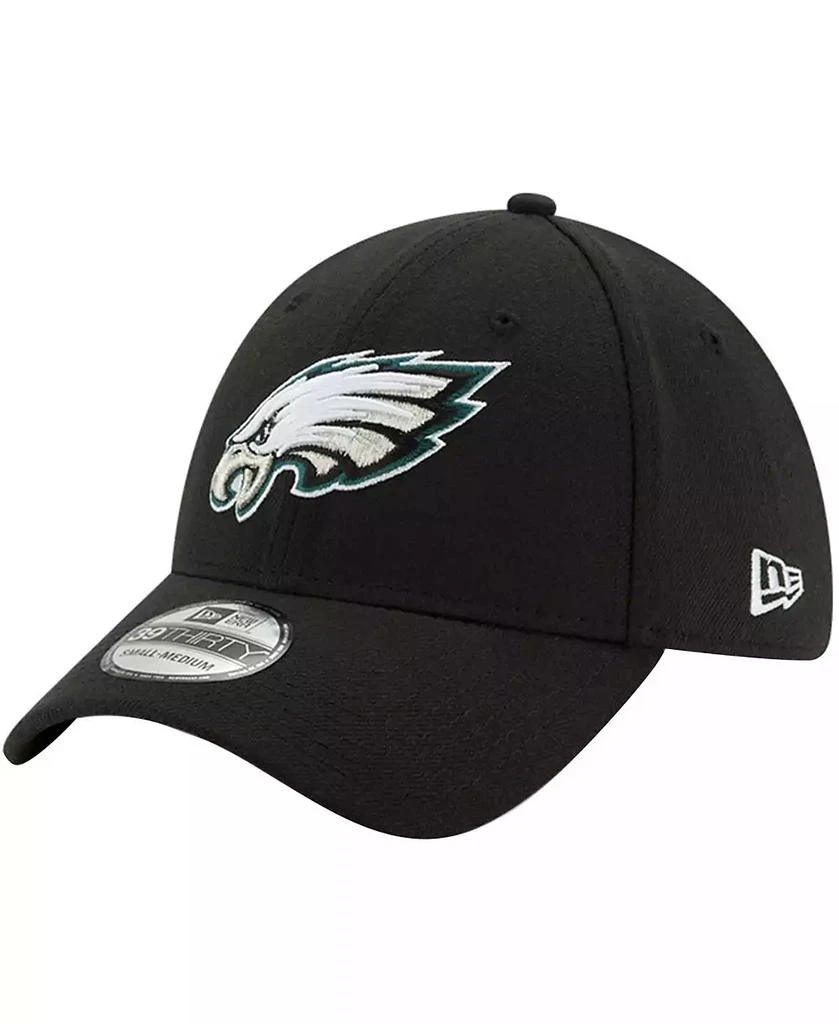 New Era Men's Black Philadelphia Eagles 39THIRTY Fitted Hat 1