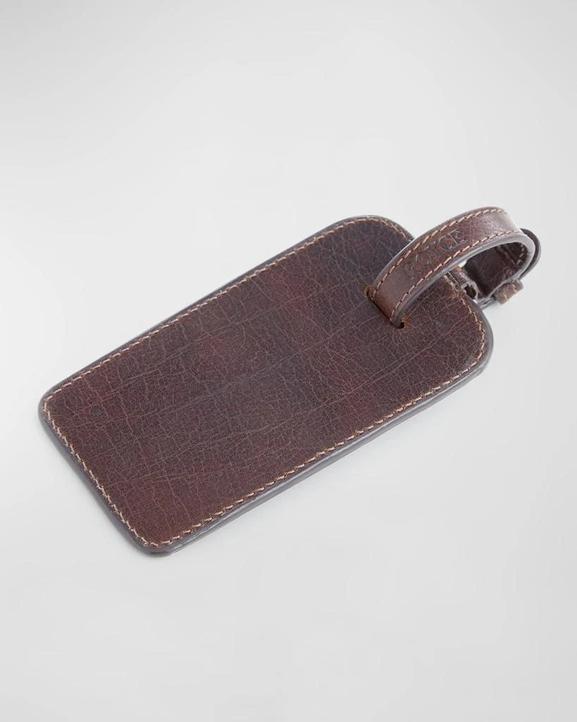 ROYCE New York Monogrammed Leather Luggage Tag 3