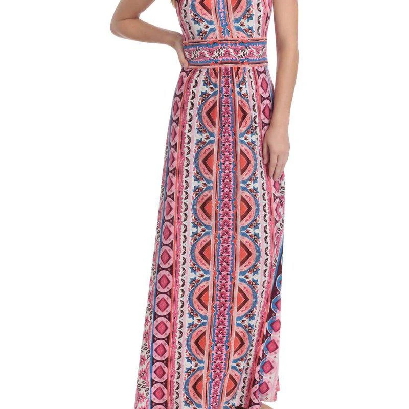 London Times Morris Geometric Maxi Dress 1