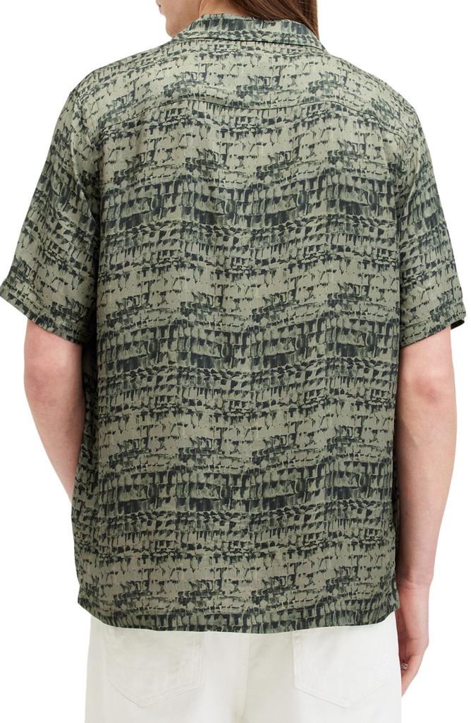 ALL SAINTS Liszt Short Sleeve Cotton Button-Up Shirt