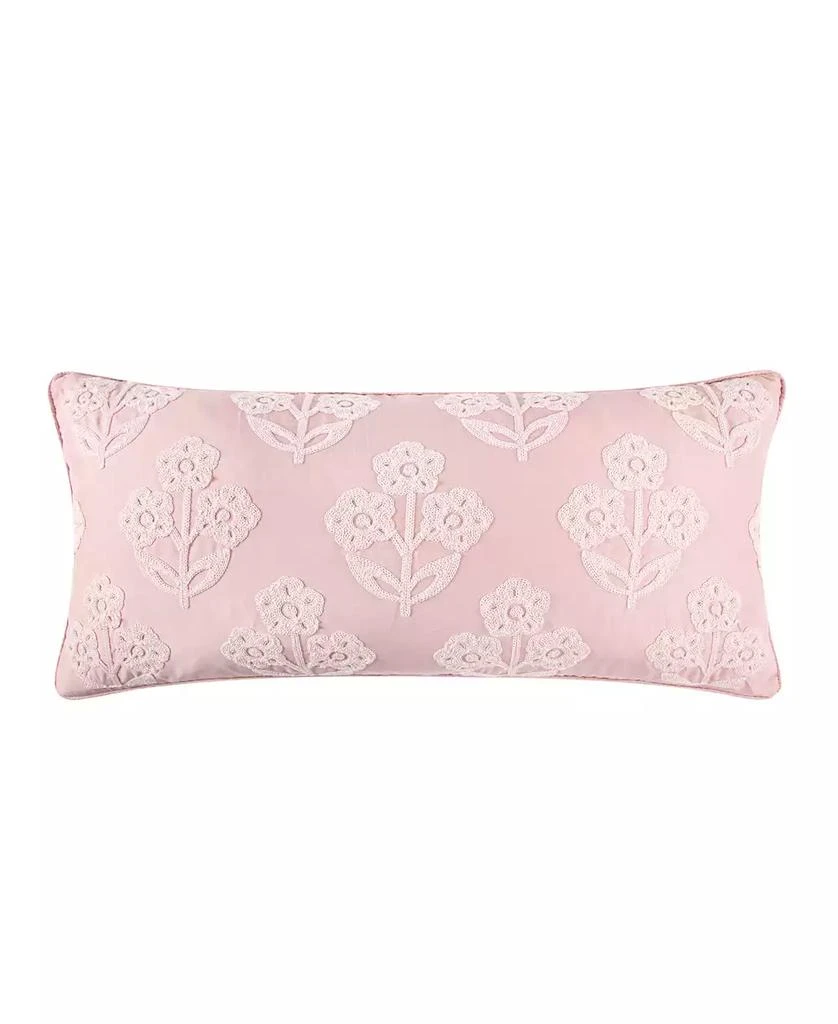 Levtex Home Maileen Crewel Stitch Decorative Pillow, 12" x 24"