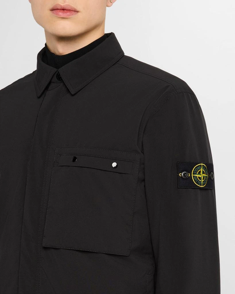 Stone Island Men's Soft Shell Jacket with Arm Patch 5