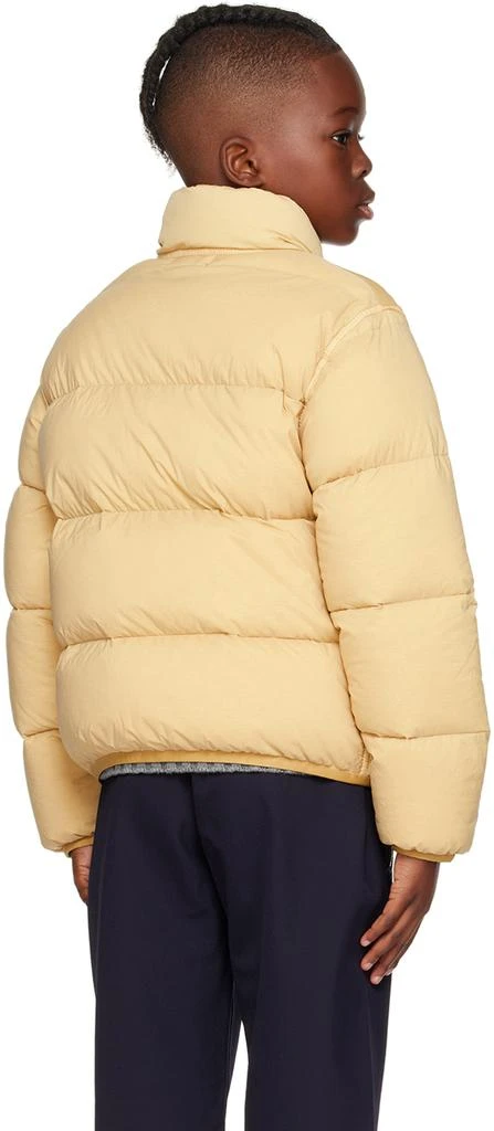 Stone Island Junior Kids Yellow Stand Collar Down Jacket 3