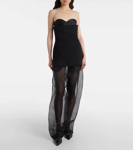 Khaite Trenton silk-blend organza wide-leg pants 2