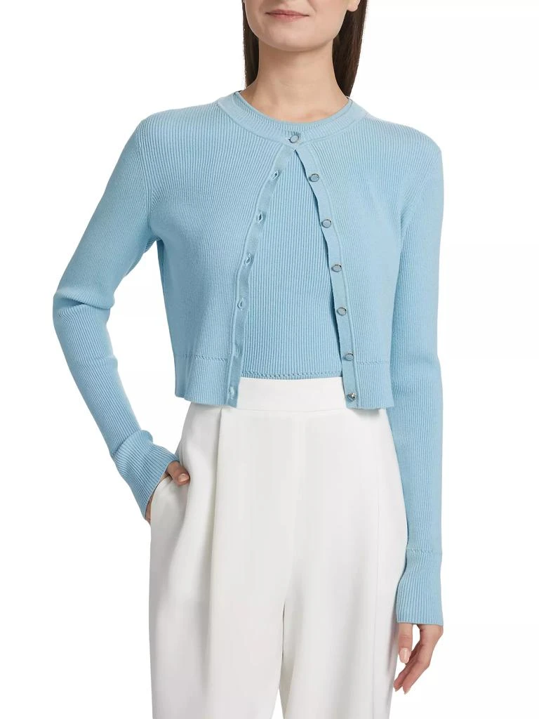 Toccin Zoe Rib-Knit Cropped Cardigan 3