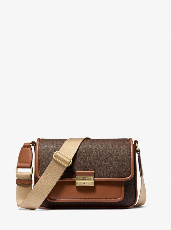 Michael Kors Bradshaw Medium Signature Logo Messenger Bag
