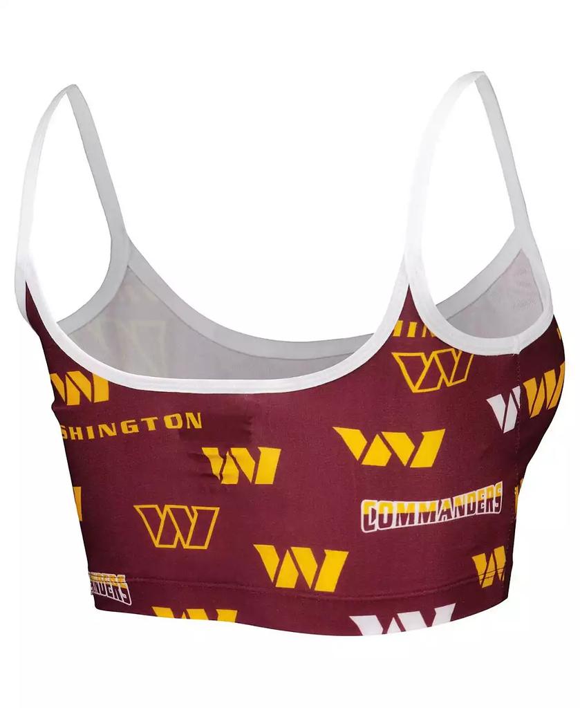 Concepts Sport Women's Burgundy Washington Commanders Breakthrough Allover Knit Lounge Bralette