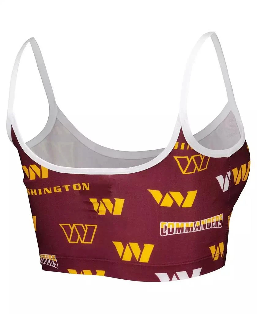 Concepts Sport Women's Burgundy Washington Commanders Breakthrough Allover Knit Lounge Bralette 2