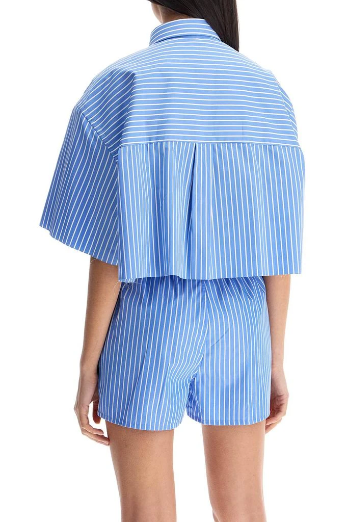 HOMME GIRLS blue striped cotton shirt 3