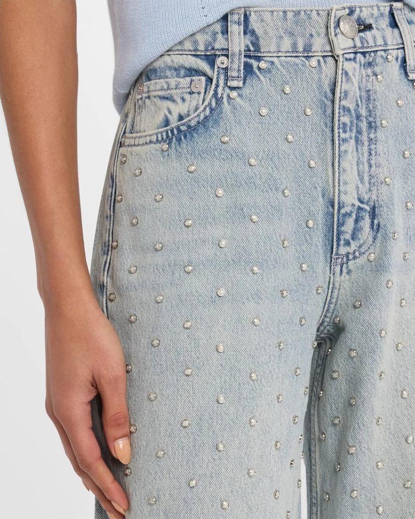 Rag & Bone Shea High-Rise Relaxed Straight Embellished Jeans 5