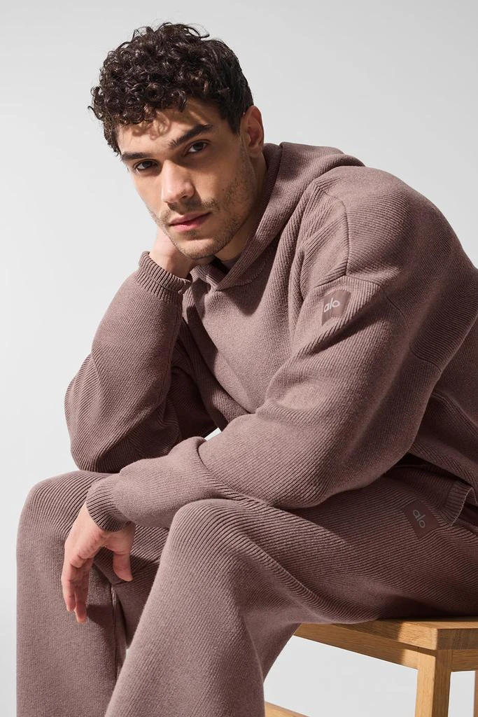 Alo Scholar Hooded Sweater - Mushroom Heather 3