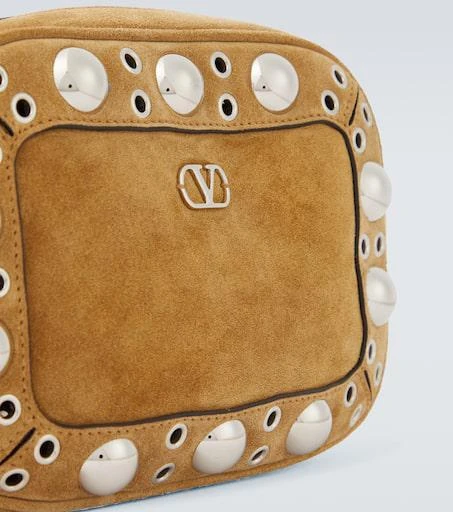 Valentino Nellcôte studded suede crossbody bag 6