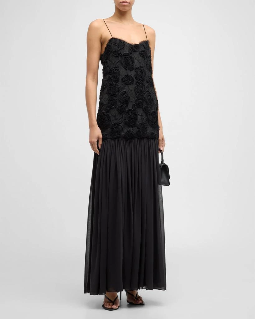 Alexis Natalina Floral Applique Embroidered Maxi Dress 2