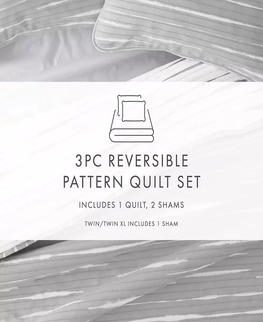 IENJOY HOME Horizon Lines Reversible 2-Pc. Lightweight Quilt Set 14