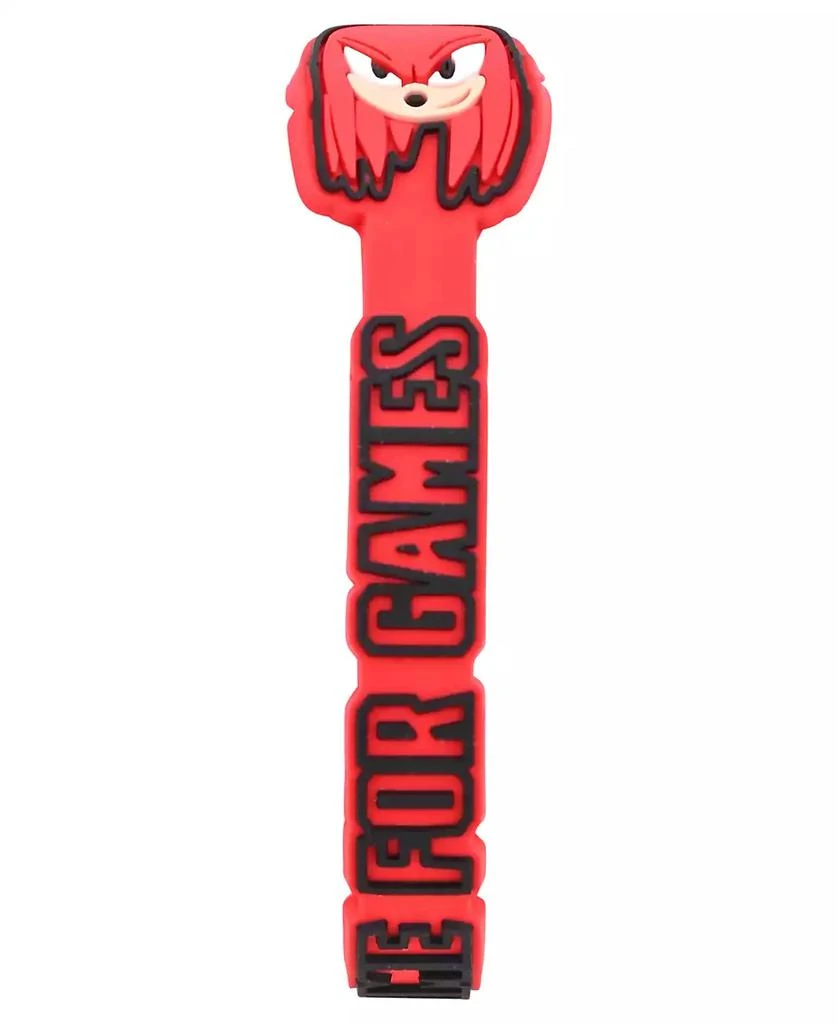 Accutime Kids Unisex Sega Sonic the Hedgehog Blue Silicone Strap Watch 35.5mm Set 5