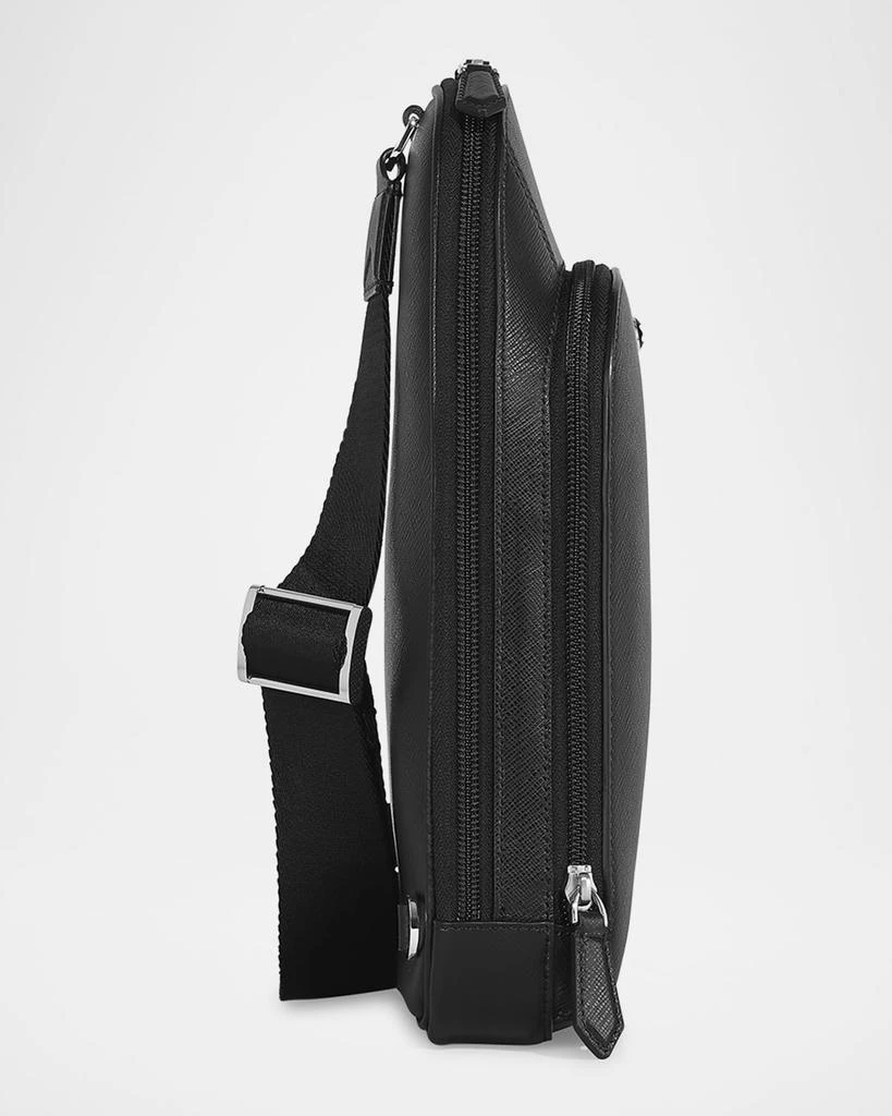 MontBlanc Men's Sartorial Leather Sling Bag 4