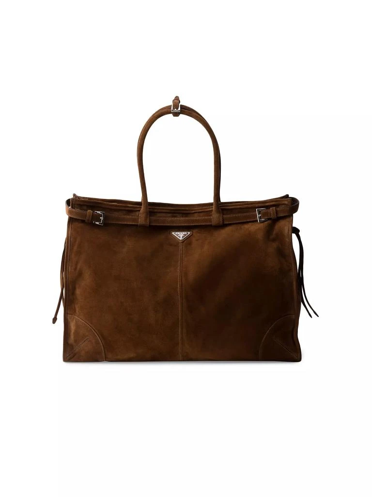 Prada Suede Tote Bag 1