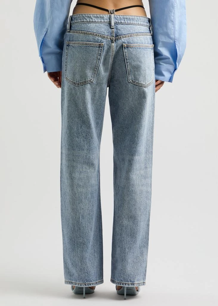 Alexander Wang Thong-effect straight-leg jeans  3