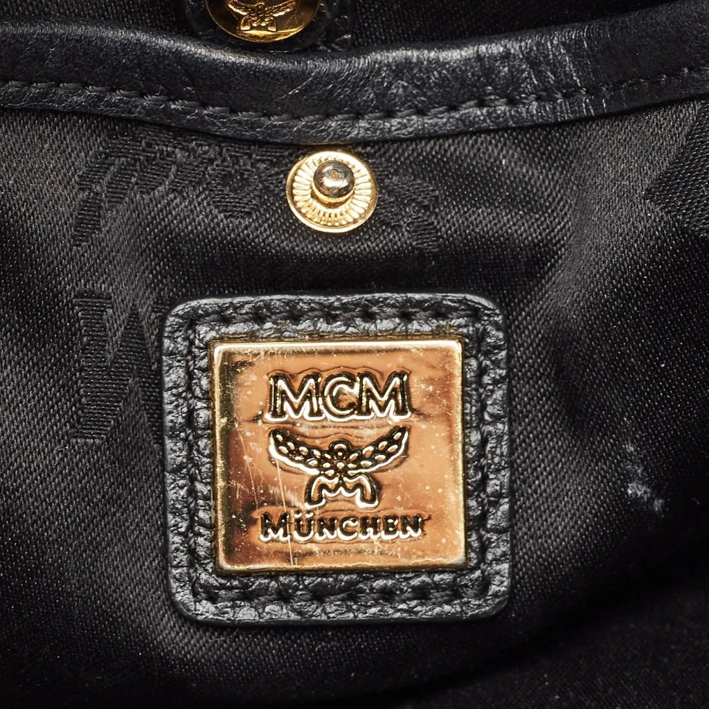 MCM MCM Black Leather Round Crossbody Bag 9