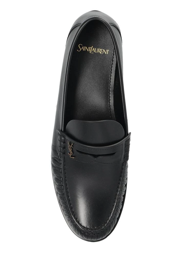 Yves Saint Laurent Saint Laurent Laurent Logo Plaque Slip-On Loafers 4