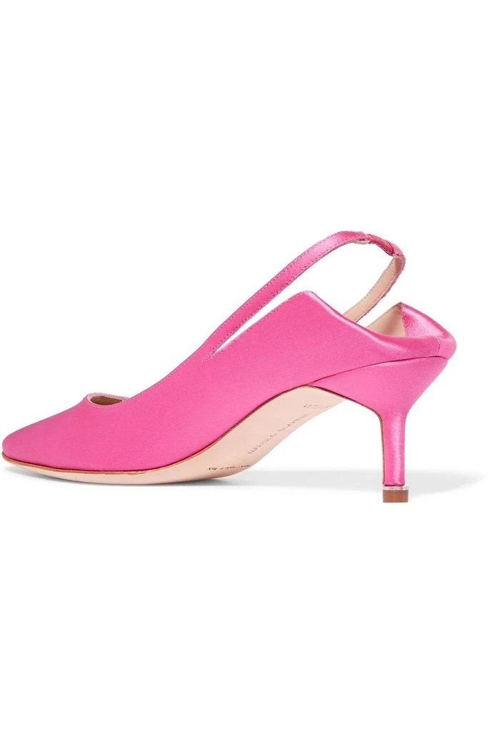 Vetements Satin slingback pumps 3