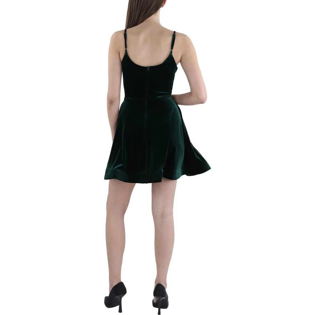 B. Darlin Juniors Womens Velvet Short Mini Dress 2