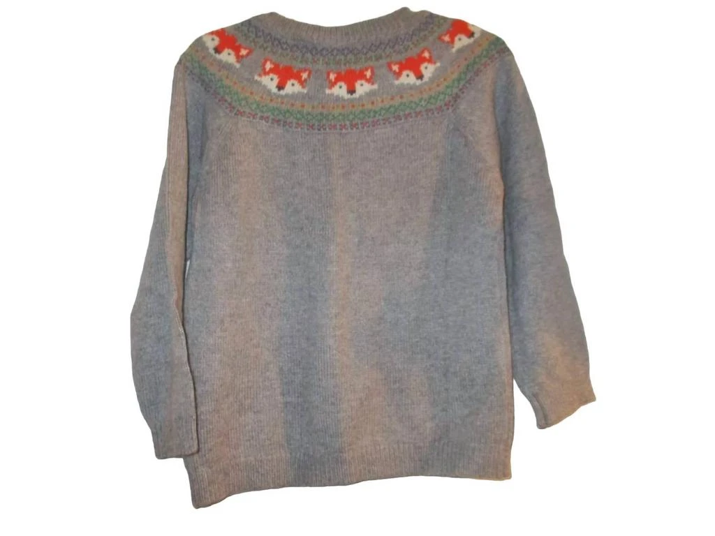 JoJo Maman Bébé Boy's Fox Fair Isle Jumper Coat 3