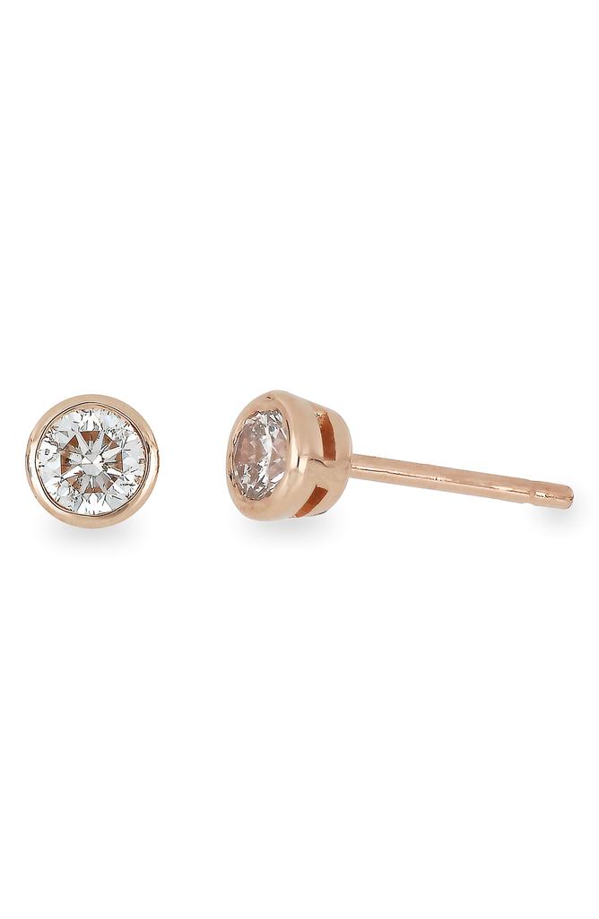 Bony Levy Bezel Diamond Stud Earrings - 0.50 ctw.