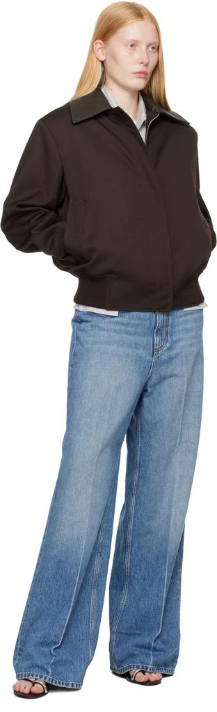 Stella McCartney Blue Faded Wide-Leg High-Rise Jeans 4